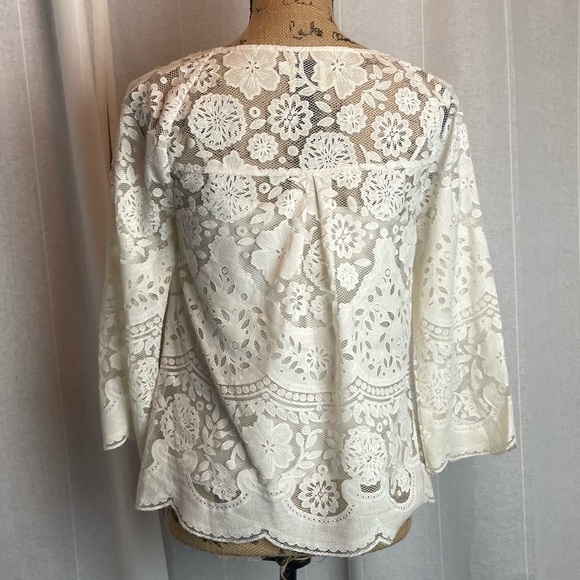 Anthropologie HD in Paris Montmartre Lace Top - Picture 2 of 6